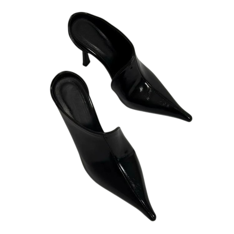 Women's Pointed-Toe High Heel Mule Shoes