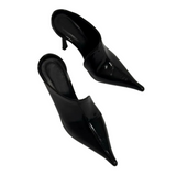 Women's Pointed-Toe High Heel Mule Shoes