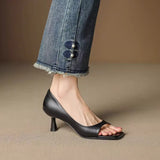 Women's Open Toe Low Heel Dress Shoes