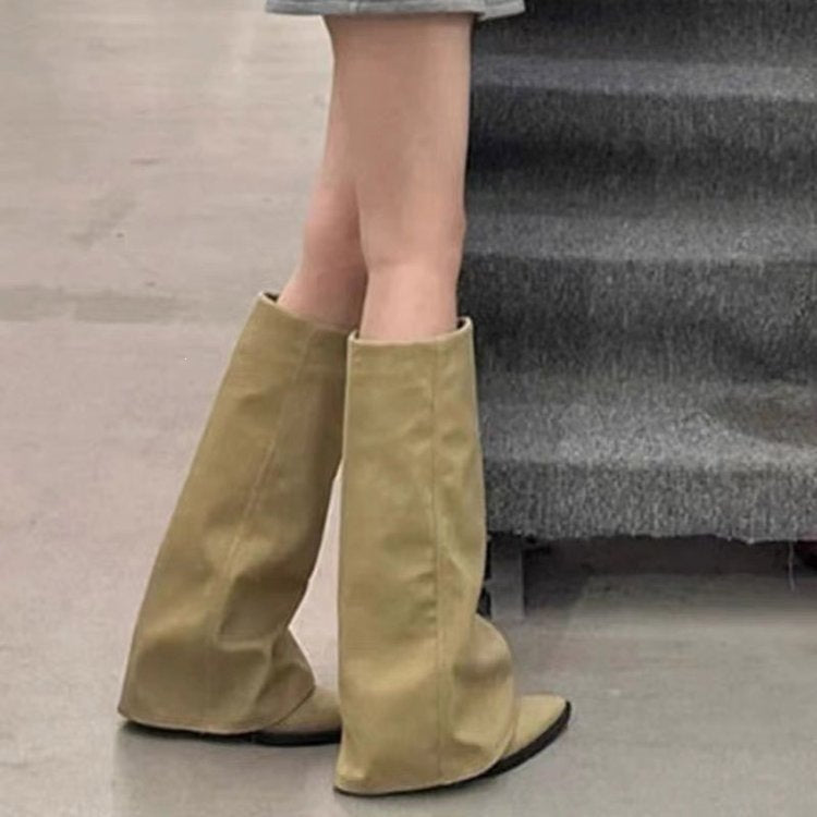 Women's Knee-High Pointed-Toe Boots