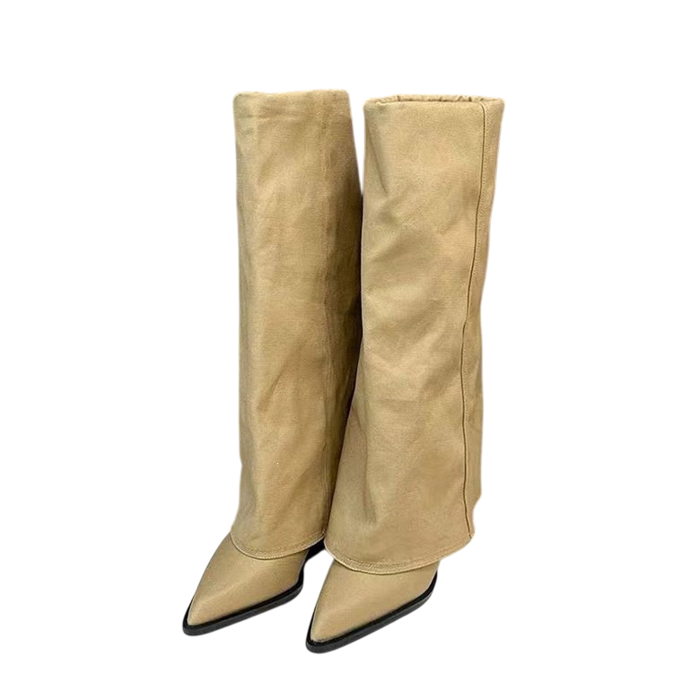 Women's Knee-High Pointed-Toe Boots