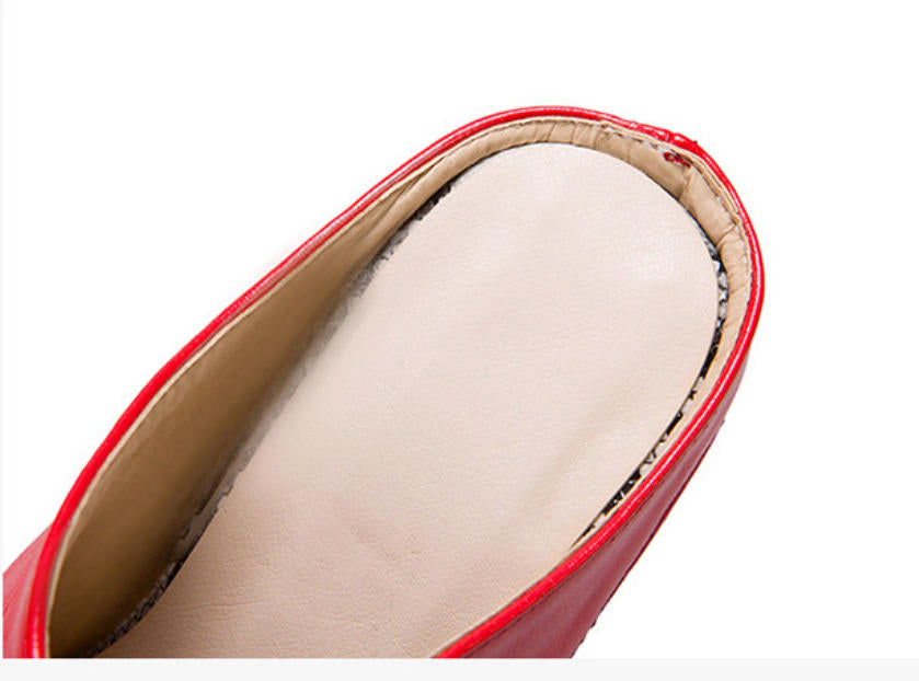 Women's Open-Toe Wedge Mule Sandals