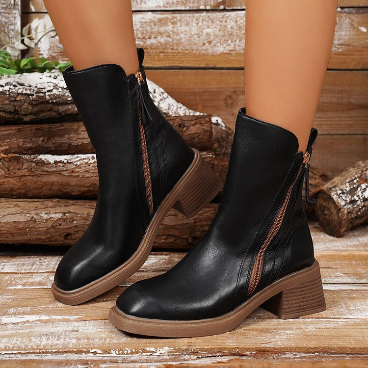 Women's Side-Zip Ankle Boots