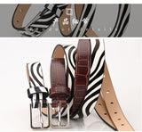 Zebra Pattern Belt