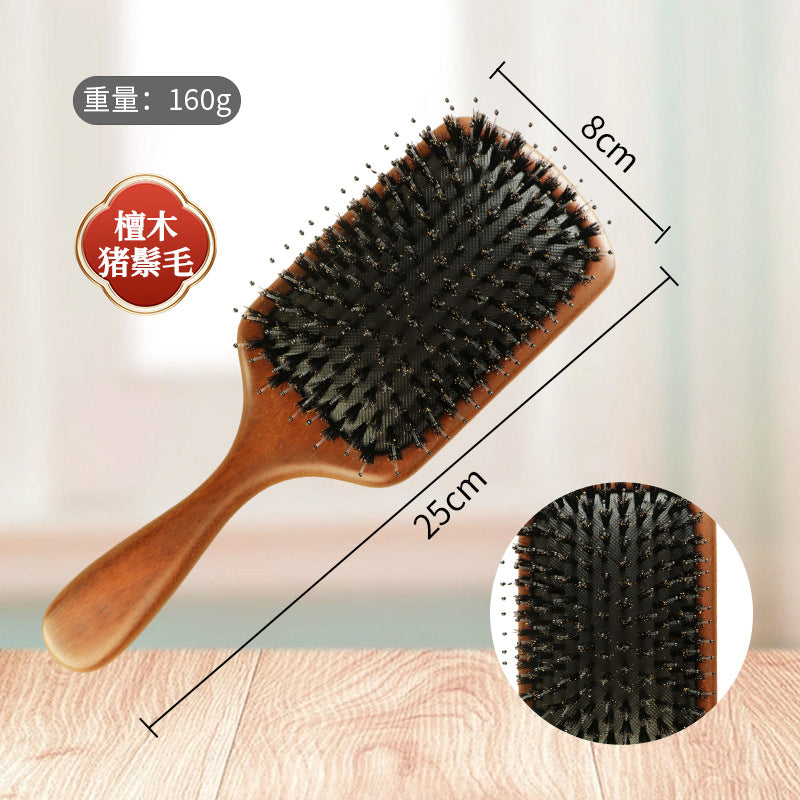 Hairbrush with Black Boar Bristles