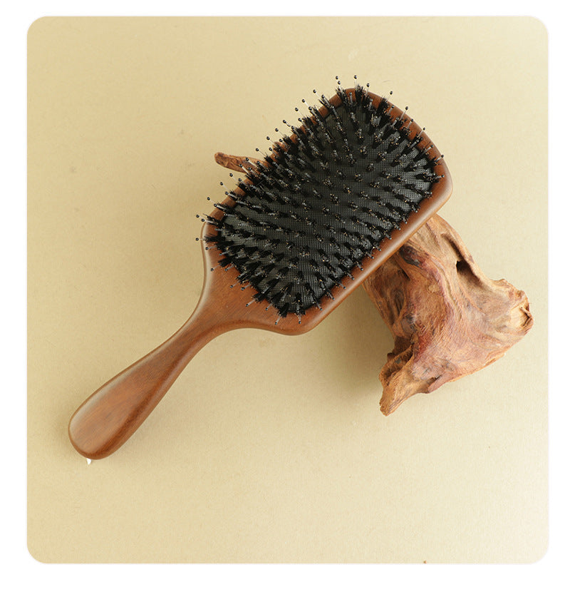 Hairbrush with Black Boar Bristles