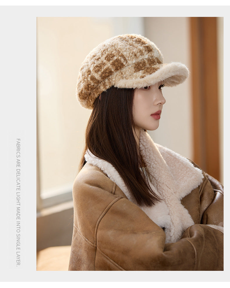 Cozy Faux Fur-Lined Beret