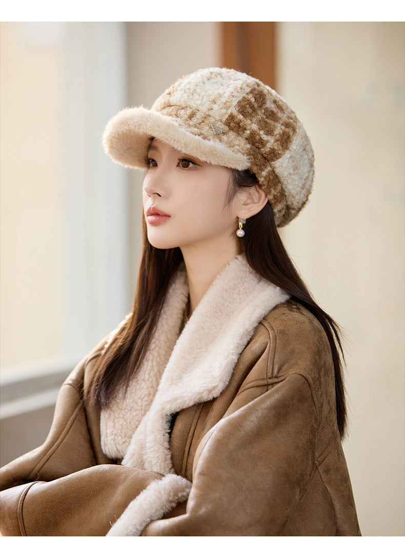 Cozy Faux Fur-Lined Beret
