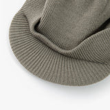 Knit Beanie Cap with Brim