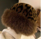 Faux Leopard Fur Hat