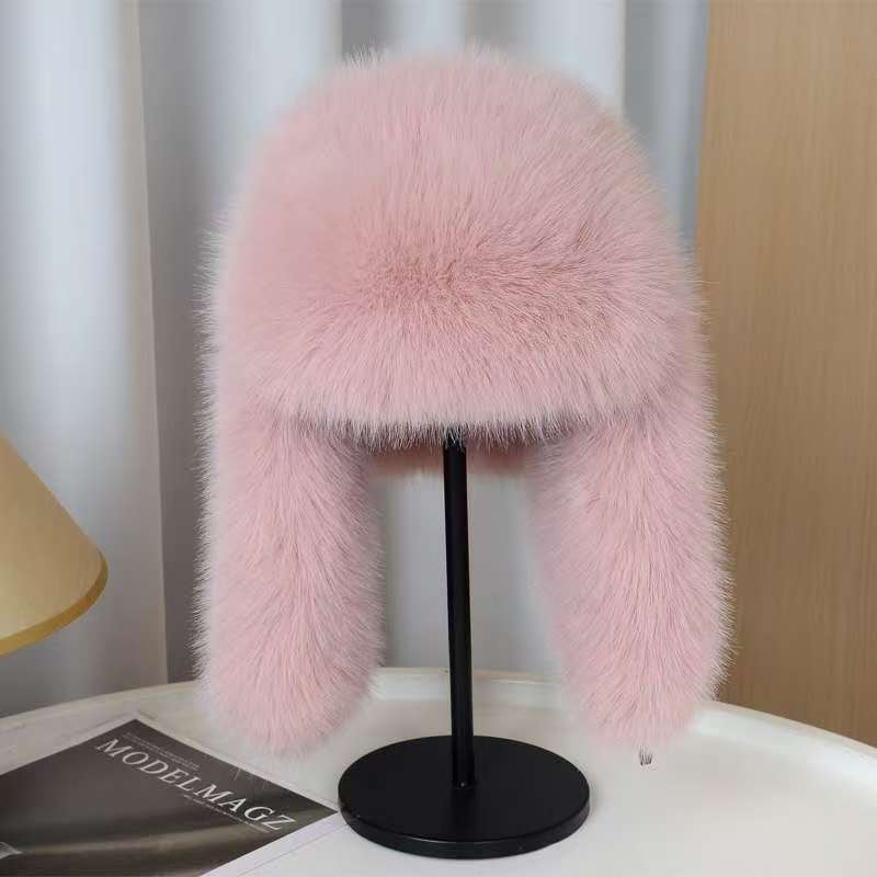 Faux Fur Hat with Ear Flaps