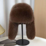 Faux Fur Hat with Ear Flaps