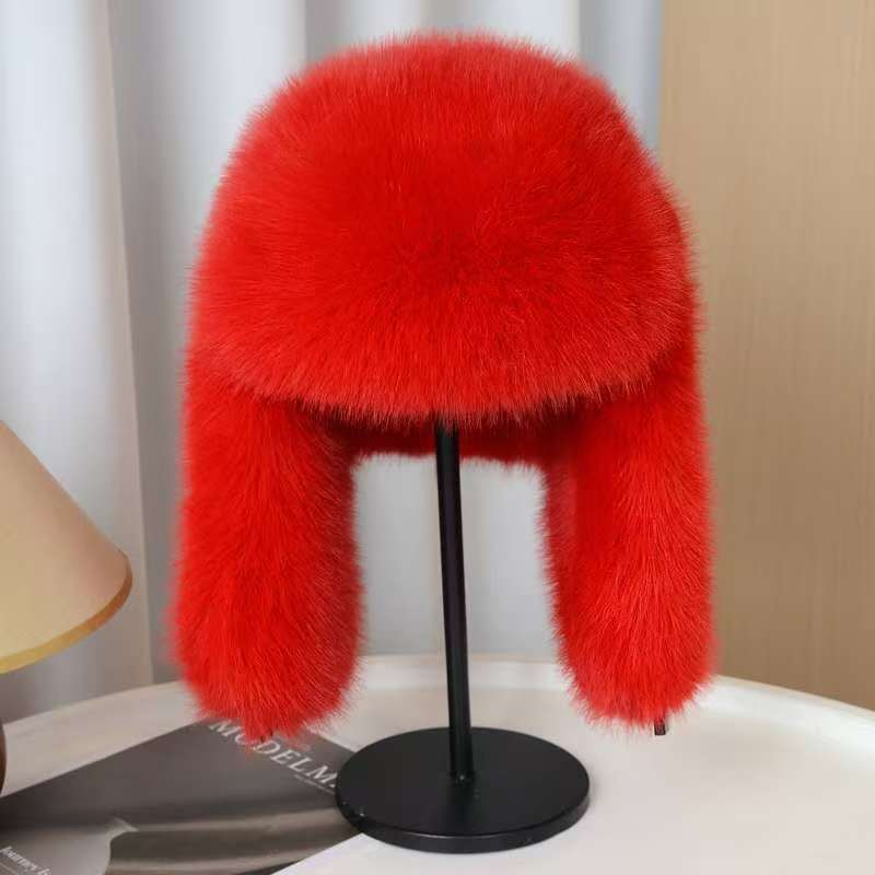 Faux Fur Hat with Ear Flaps