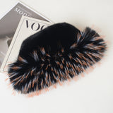 Hat with Faux Fur Trim