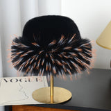 Hat with Faux Fur Trim