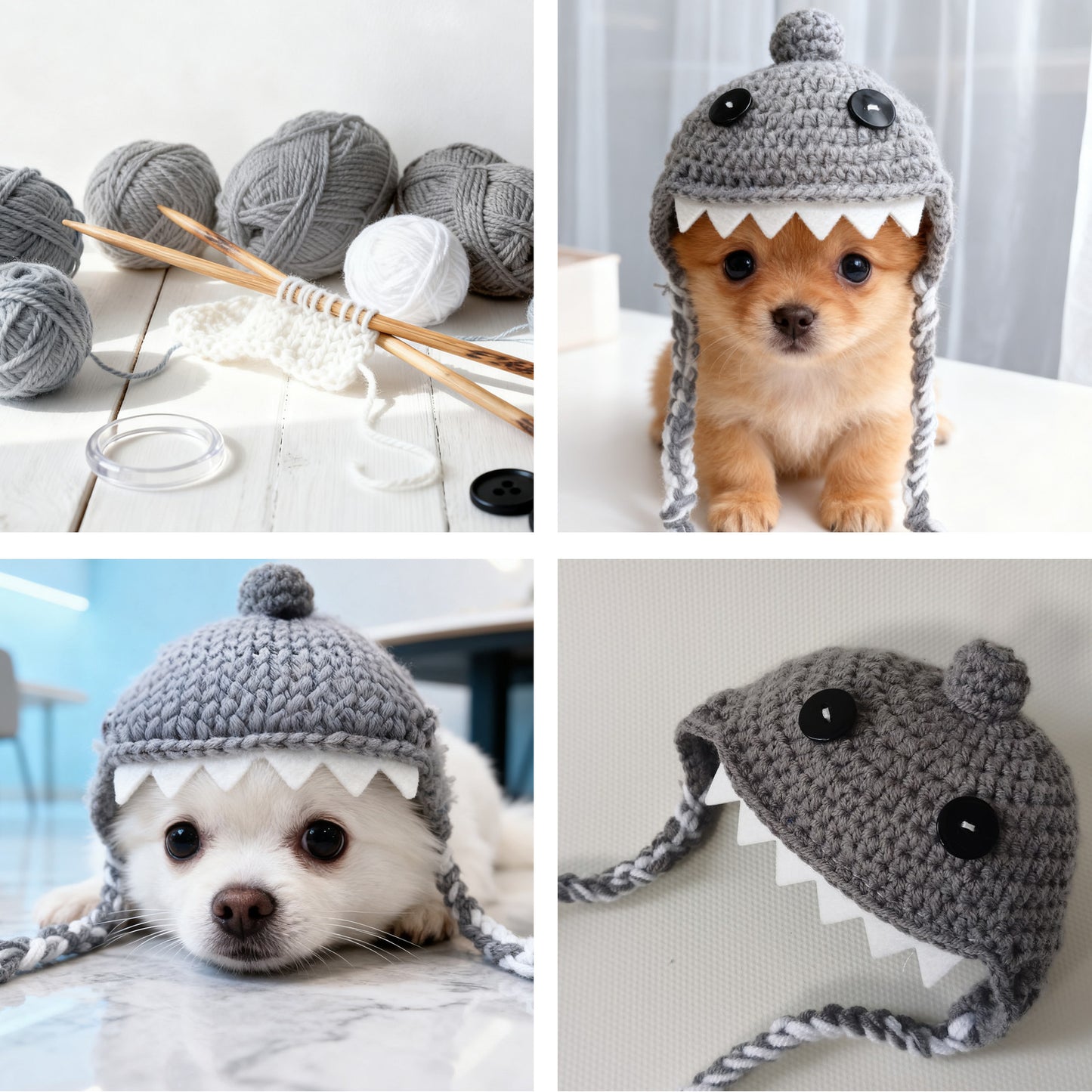 Adorable Crochet Shark Hat for Kids