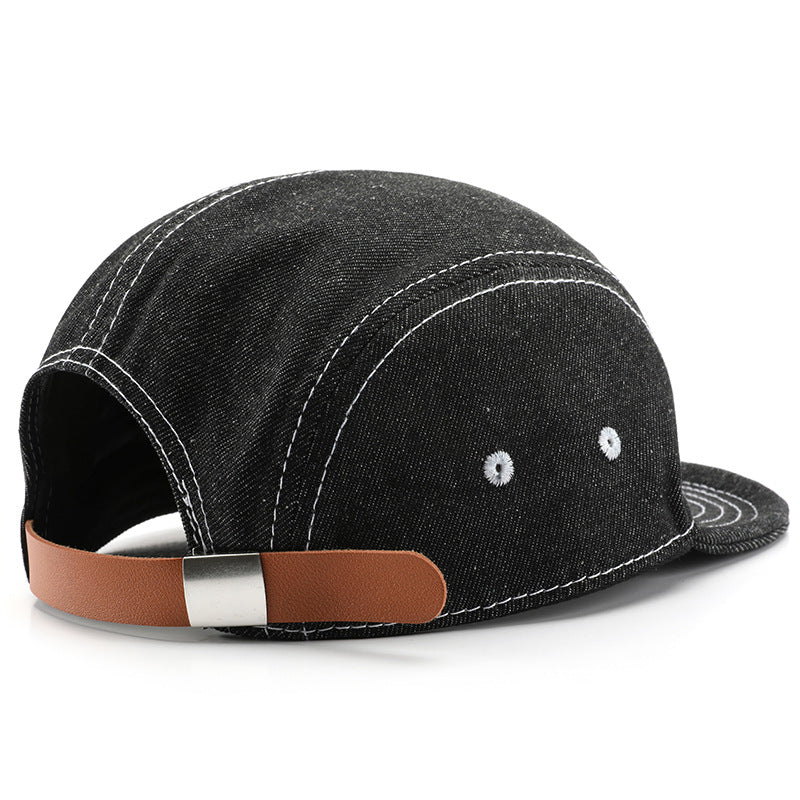 Denim Baseball Cap with  Stitching