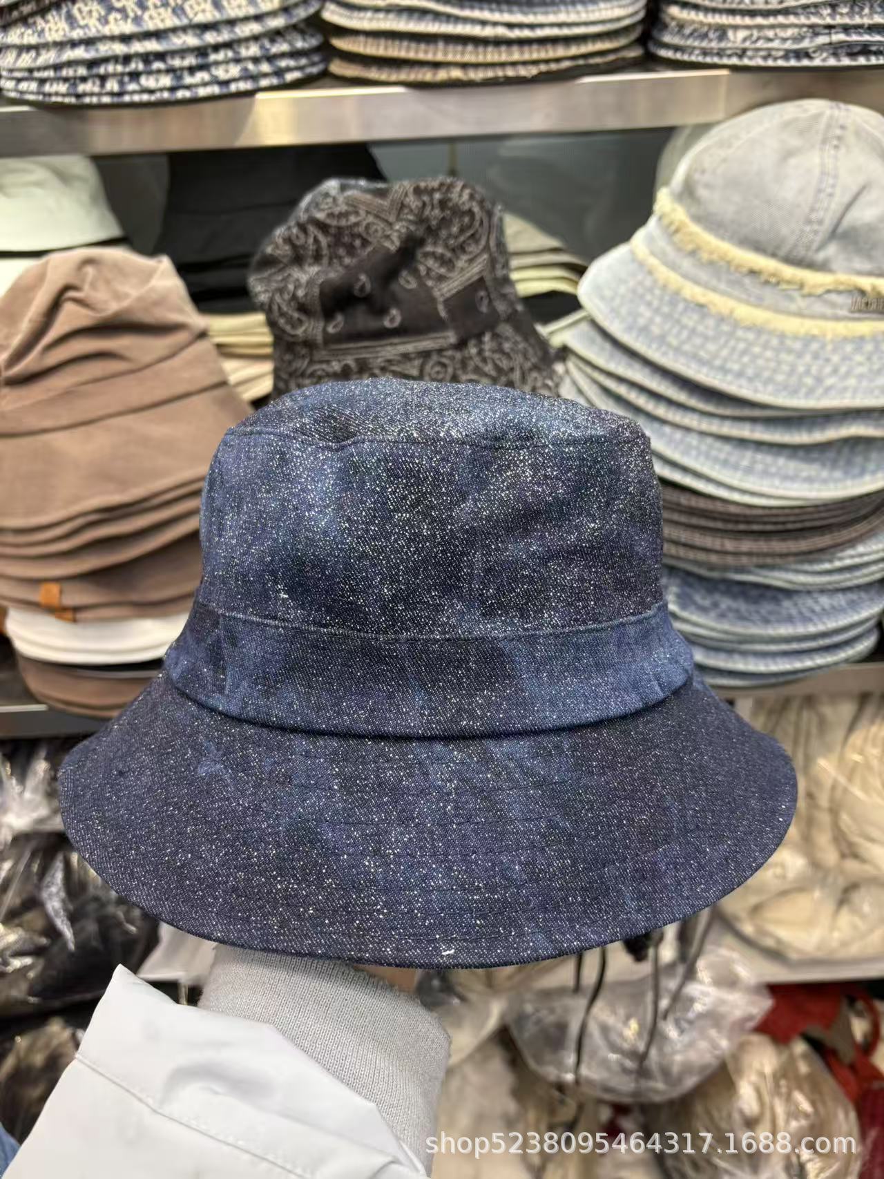 Tie-Dye Denim Bucket Hat