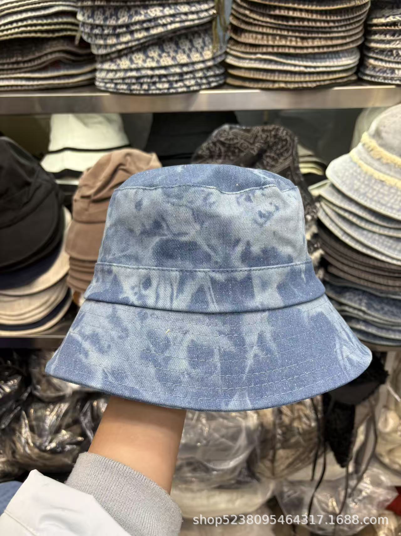 Tie-Dye Denim Bucket Hat