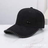 Baseball Cap with Pearl Embellishments