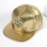 Snake-Print Cap with Embellishment