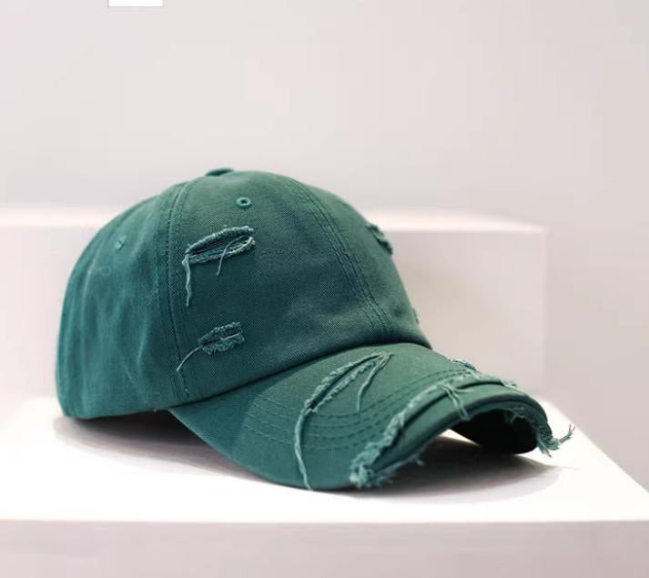 Distressed Ripped Baseball Cap