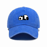 Beige Panda Print Casual Baseball Cap
