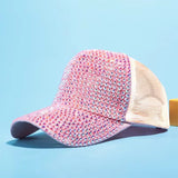 Full Rhinestone Mesh Trucker Cap