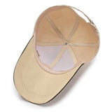 Classic Beige Minimalist Long-Brim Cap