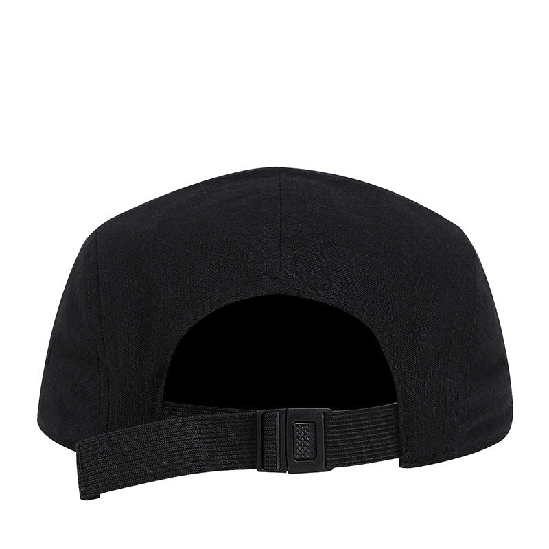 Minimalist 5-Panel Canvas Strapback Cap