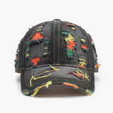 Distressed Streetwear Denim Baseball Cap