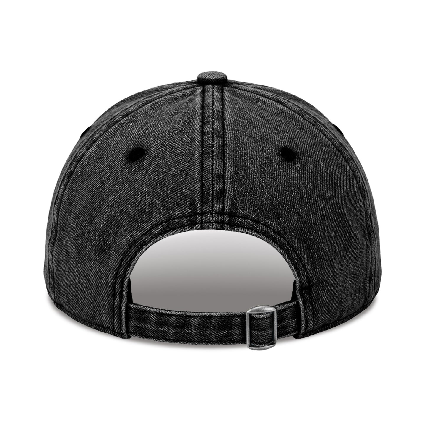Vintage Washed Black Denim Baseball Cap