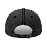 Vintage Washed Black Denim Baseball Cap