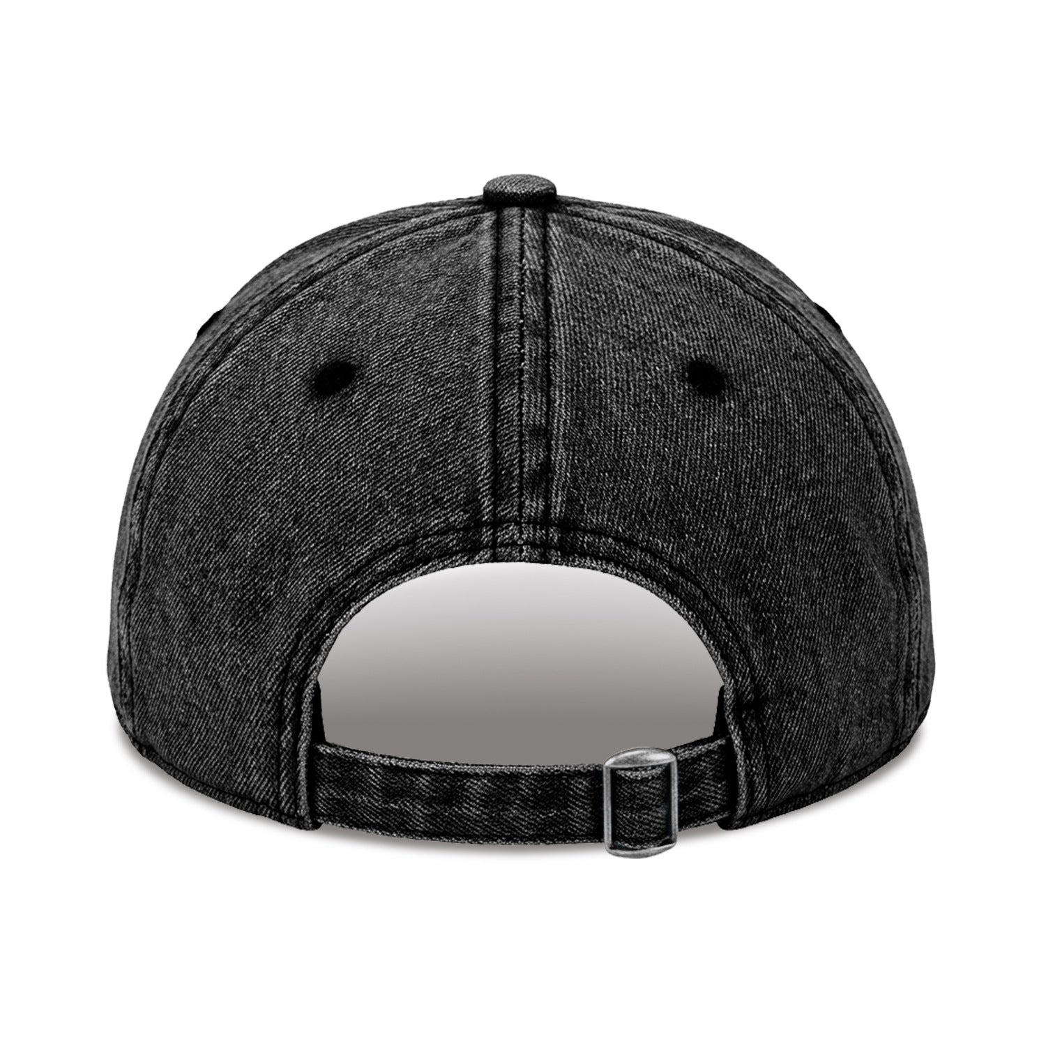 Vintage Washed Black Denim Baseball Cap