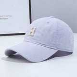 Pastel Mint Embroidered 'H' Baseball Cap