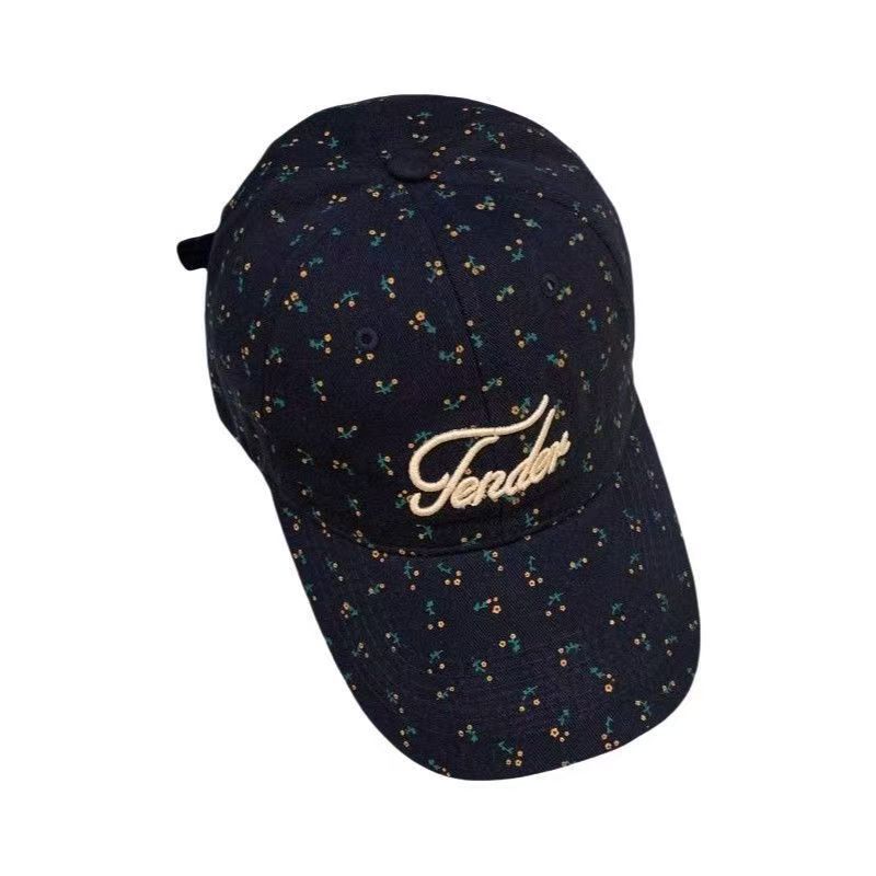Floral Embroidered 'Tender' Baseball Cap