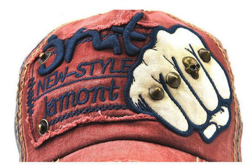 Vintage Distressed Embroidered Baseball Cap Hat