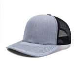 Classic Gray Mesh Trucker Baseball Cap Adjustable