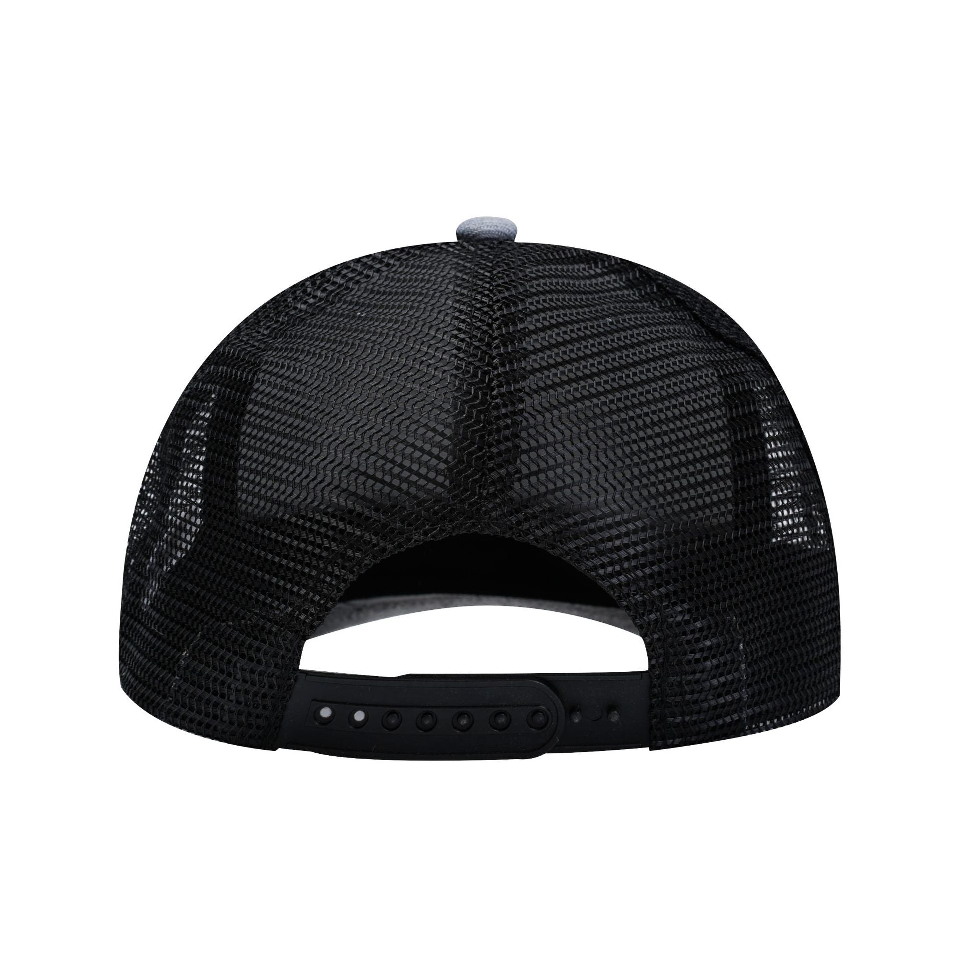 Classic Gray Mesh Trucker Baseball Cap Adjustable