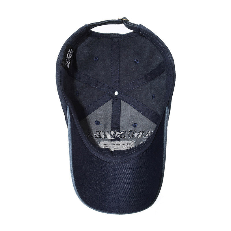 Vintage Distressed NYS Embroidered Baseball Cap