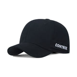 Black Embroidered Adjustable Baseball Cap Unisex