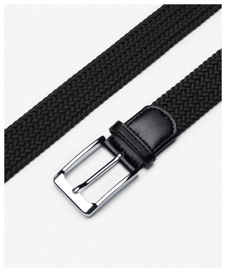 Unisex Braided Stretch Casual Belt