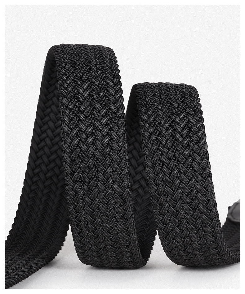 Unisex Braided Stretch Casual Belt