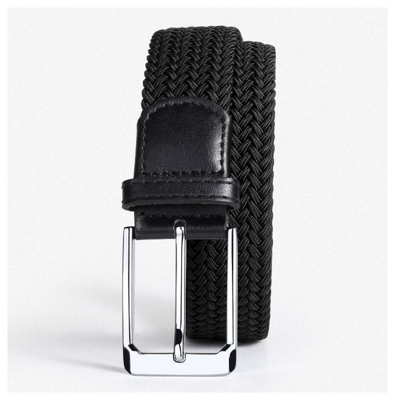 Unisex Braided Stretch Casual Belt