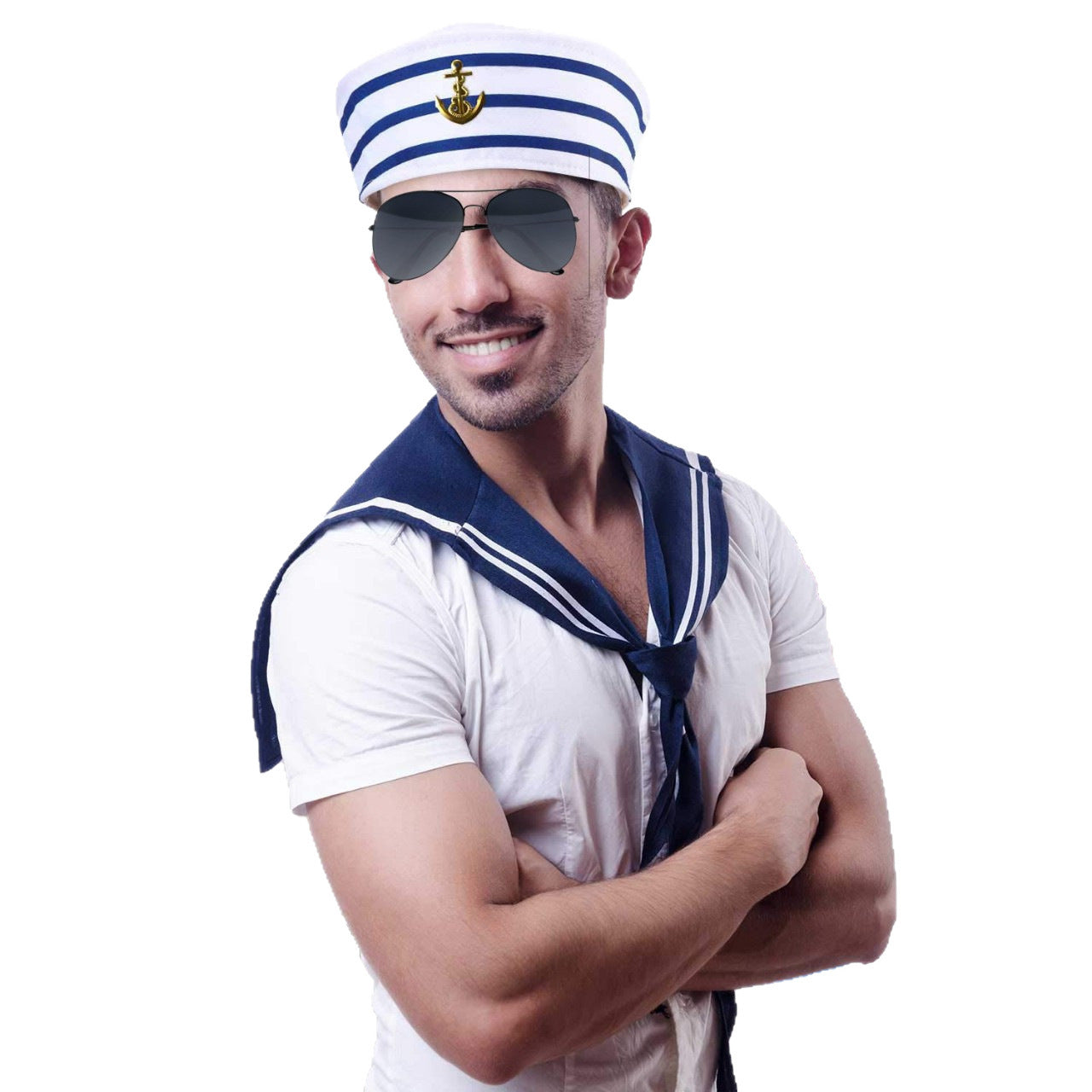 Classic Striped Sailor Costume Hat