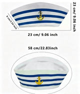 Classic Striped Sailor Costume Hat