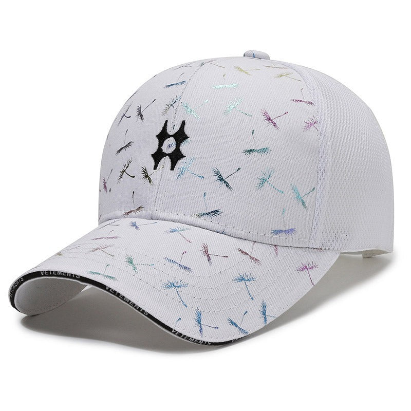 Dragonfly Print Mesh Baseball Cap for Outdoor