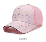 Dragonfly Print Mesh Baseball Cap for Outdoor