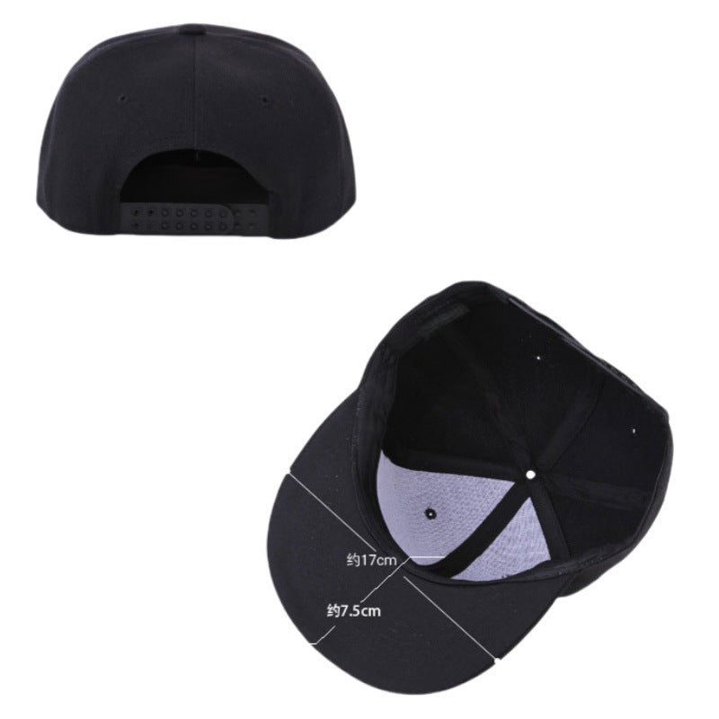 Classic Flat Brim Snapback Baseball Cap