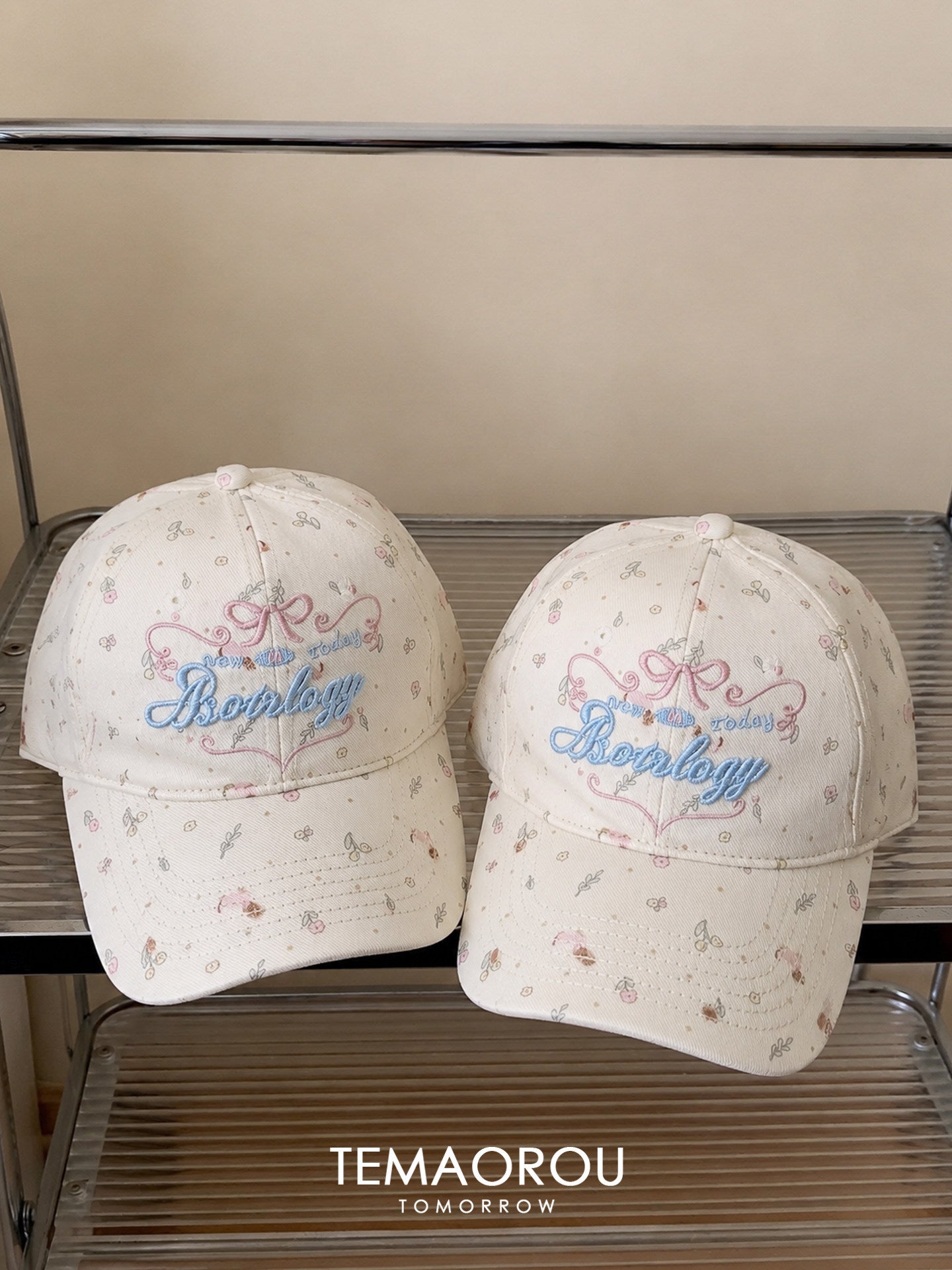 Floral Embroidered Baseball Cap